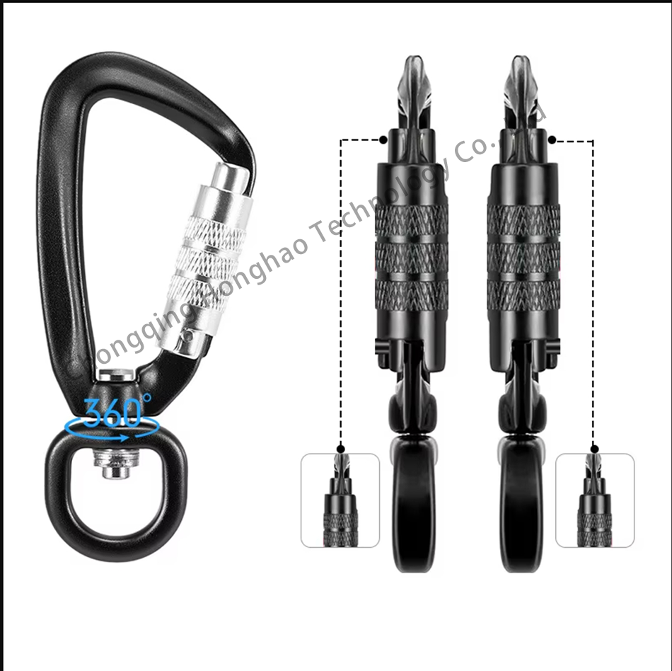 Aluminium Rotating Mountaineering Buckle The Perfect Gear for Hiking and Camping