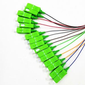 1260-1650nm 1x2 1x4 1x8 1x16 PLC splitter 1x32 single mode APC steel tube fiber