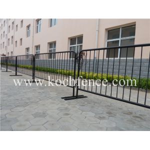PVC Coated Galvanized Construction Barrier , Stainless Steel Crowd Control