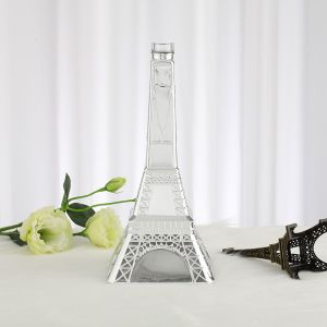 Hot Stamping Surface Handling Customize Sealing Type Eiffel Tower Glass Bottle