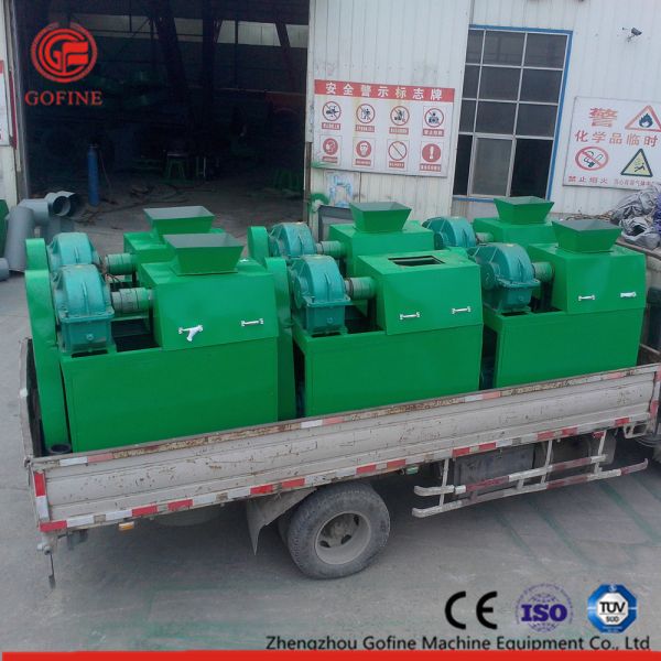 Green Color Farm Fertilizer Production Line , Double Roller Fertilizer