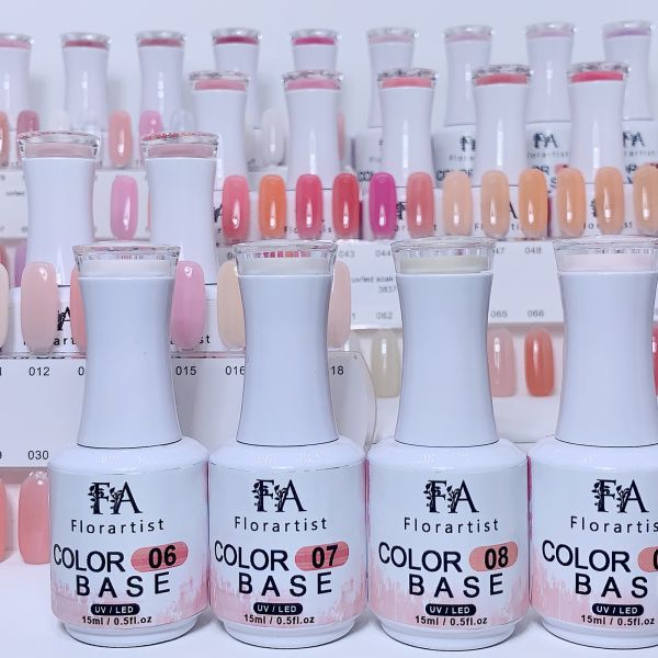 Private Label Translucent Color Rubber Base High Viscosity Rubber Base Coat for French Manicure