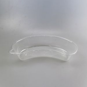 Plastic Disposable Kidney Dish Transparent 800cc With Curved Mouth