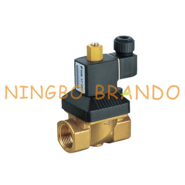 Buy High Temperature High Pressure Brass Solenoid Valve Type 5404 For Water Steam 230V AC 24V DC at wholesale prices