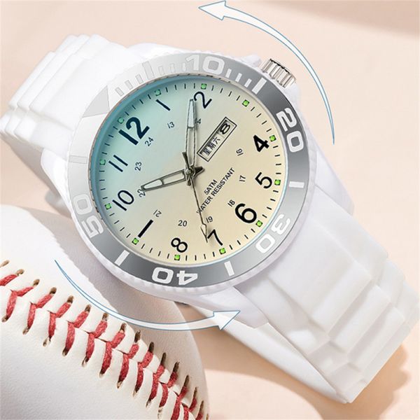 Acrylic Mirror Couple Digital Watches Silicone Strap Japanese Movement