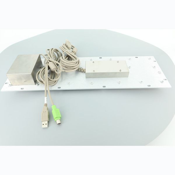 English Metal Keyboard With Trackball Dustproof 304 Stainless Steel