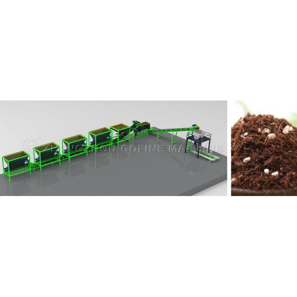 Potting soil production line