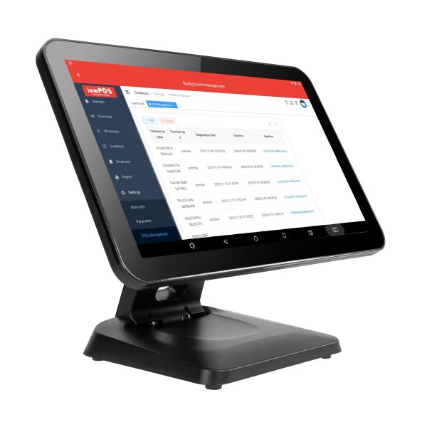 Buy 15" and 15.6" Foldable Capacitive Touch Screen POS Terminal for Desktop Billing System at wholesale prices