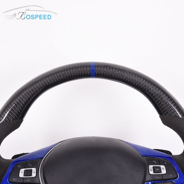 Racing Car Blue Carbon Golf 7 Gti Steering Wheel 2022 New Custom 35cm