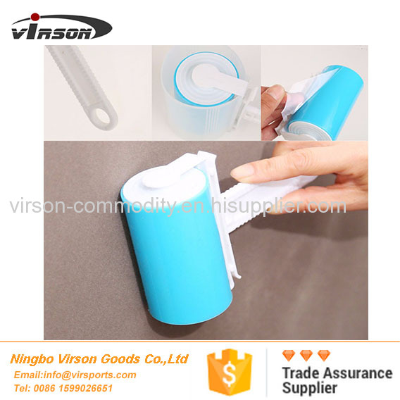 Reusable manual carpet clothes furniture washable clean plastic custom sticky pet hair remover lint roller