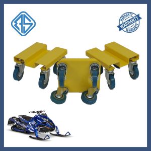 Quality Punching Snowmobile Dolly Cart Vehicle Dolly Wheel Heavy Painted Steel for sale