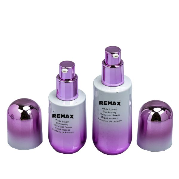 Buy Electroplated 2-Color Gradient High-Quality Thick-Walled U-Shaped Empty Glass Lotion Bottle for Cosmetics Packaging at wholesale prices