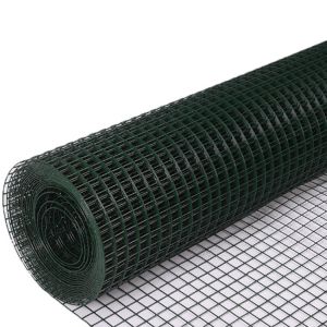Quality 15m Length PVC Welded Wire Mesh Waterproof Durable For Birds Cage Farm Fence Iron Wire Fencing Hardware Cloth for sale