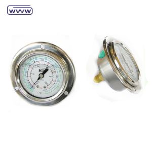 high quality hydraulic EN837-1 pressure gauge with front flange