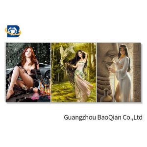 China 3d Flipped Picture Sexy Young Beautiful Girl Pictures In Stock For Indoor Wall on sale