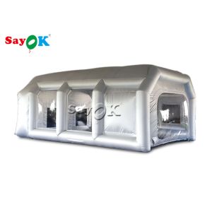 Customized 7x5x3mH Silver Car Inflatable Spray Booth
