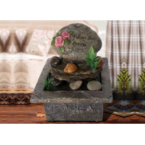 Quality 6 Inch Small Rockery Flowers Indoor Outdoor Fountains for sale