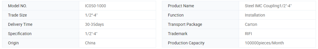 Steel With Zinc Coating UL Standard IMC Threaded Coupling For Coduit Imc