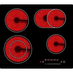 Builtin Sensor 7200W 60cm 4 Burner Ceramic Cooktop
