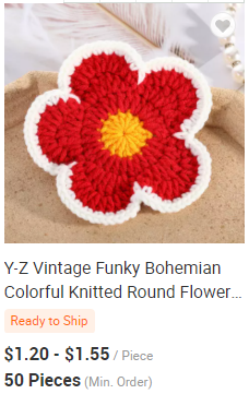 Y-F Crochet Handmade Knit Dishcloths Modern Kitchen Gifts Knitted Cotton Dish Dishcloth