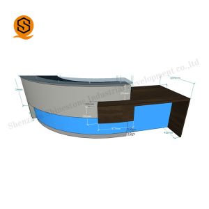 NFS Acrylic Reception Desk NFS Inconspicuous Joint Seamless