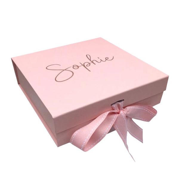 Buy Pink Paper Printing Packaging Gift Luxury Cosmetic Box Foldable at wholesale prices