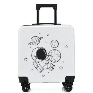 Practical Childrens Rolling Luggage For Teens Moistureproof Polyester Material