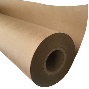 Greaseproof 90gsm Recycled Kraft Paper Rolls Natural Wood Pulp