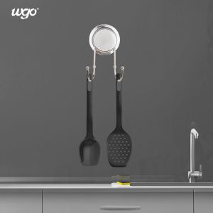 WGO 110mm Bathroom Wall Hooks SS304 Waterproof Adhesive Shower Hooks