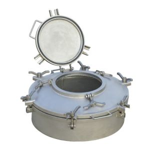 DN500 Stainless Steel Quick Opening Manhole Cover with -40- 140 Design Temperature and Design