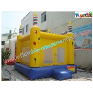 Waterproof Commercial Bouncy Castles 3x3M With Slide