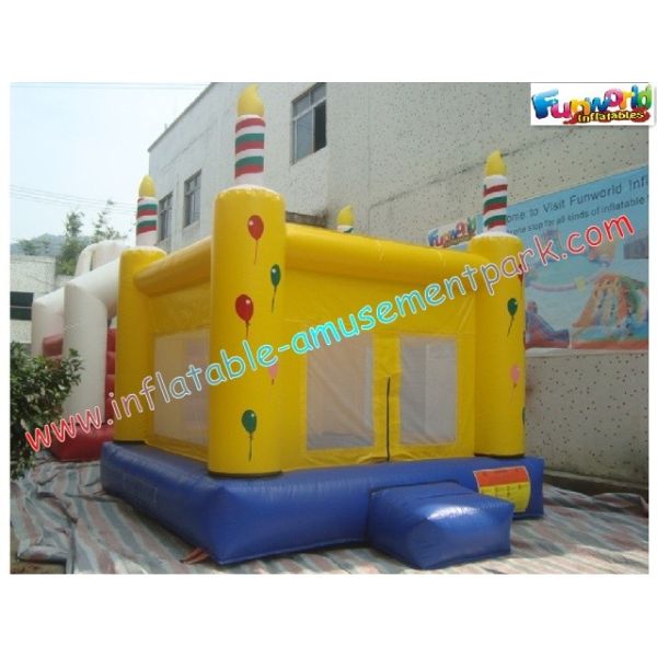 Buy Waterproof Commercial Bouncy Castles 3x3M With Slide at wholesale prices