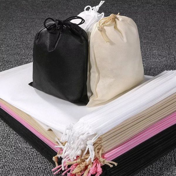 70 Gram Non Woven Bags 16x20cm 20x28cm Drawstring Dust Bag
