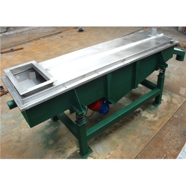 Buy Grain Amplitude 8mm Linear Vibrating Screen Stainless Steel at wholesale prices