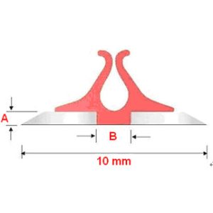 700mm Length 13mm Standard Back or 9mm Narrow Back Pressboard Creasing Matrix