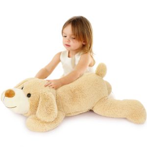 Quality MorisMos 32&quot; Giant Puppy Dog Stuffed Animal Cute Large Plush Toy and Body Pillow for Kids Bear Type for sale