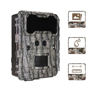 KW696 outdoor hunting camera dual-lens 30MP no-glow trail camera 1080p night