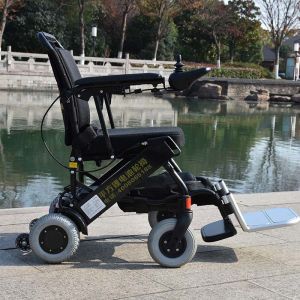 Disabled Easy Classic Foldable Electric Wheelchair With Lithium Battery