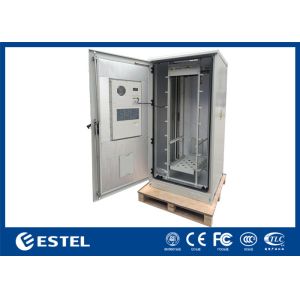 Outdoor Floor Mounted Cabinet 19 Inch Rack With PDU And Air Conditioner