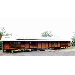 Dimensional Stability Safe WPC House With Prefabricated LVL Board Frame