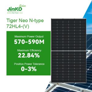 565W 570W 575W 580W Tiger Neo N-Type Bifacial Photovoltaic Panels Jkm570N-72Hl4-Bdv