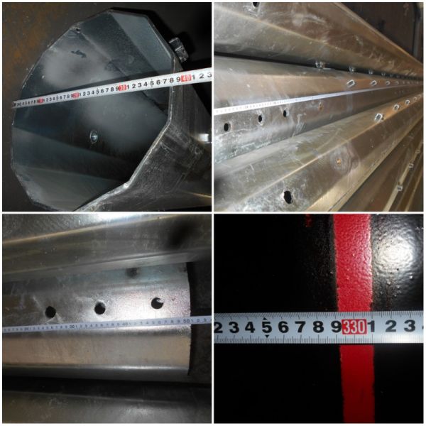 Electrical Concial Tapered Steel Utility Pole , Steel Power Distribution Pole 10kv ~ 550kv