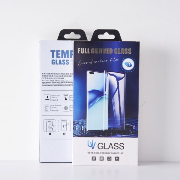 Design Tempered Glass Screen Protector Packaging Boxes Drawer Paper Box with Hook