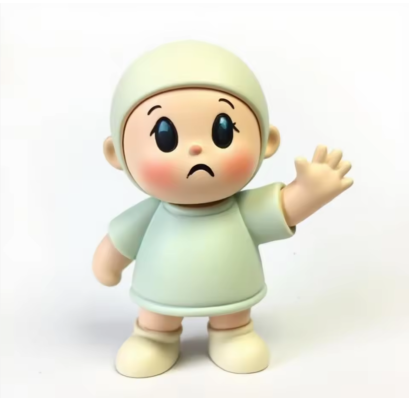 Close-up detail of character face showing painting and sculpt quality