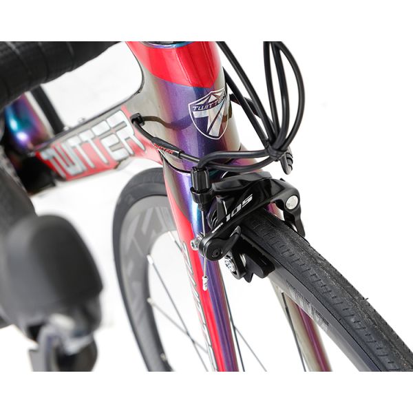 Long Lasting Carbon Fiber Touring Bike Holographic Colour Frame For Adults