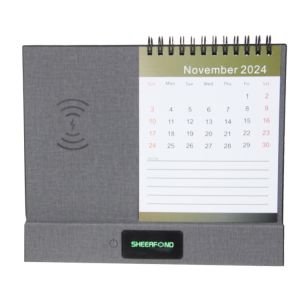 2024 Custom 365 Day Calendar Multifunctional Wireless Charging Desk