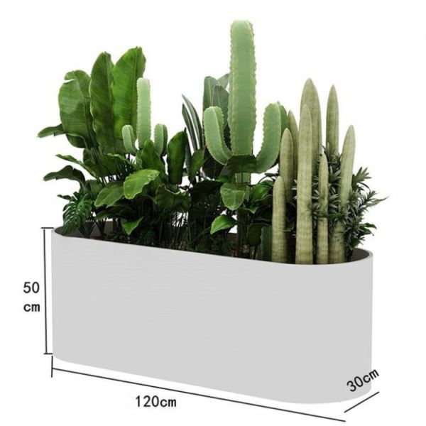 Modern decoration outdoor planters custom white flower pots