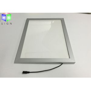 Wall Mounte Slim Aluminum LED Light Box Translucent Graphic With Snap Open