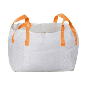 Breathable Orange Liftings 1 Ton Tote Bags , Customized Logo Large Bulk Bags
