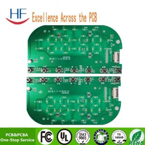 1.0mm 2 Layers Green Solder Mask Hasl Lead Free Led Board Pcb Assembly Pcba OEM